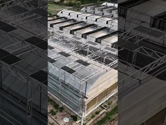 Panel polikarbonat Venlo cerdas modern rumah kaca fotovoltaik surya multi-bentang