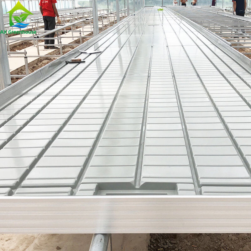 ODM Indoor Outdoor Taman Hidroponik Rumah Kaca Bangku Bergulir Sistem Rak Tumbuh Vertikal
