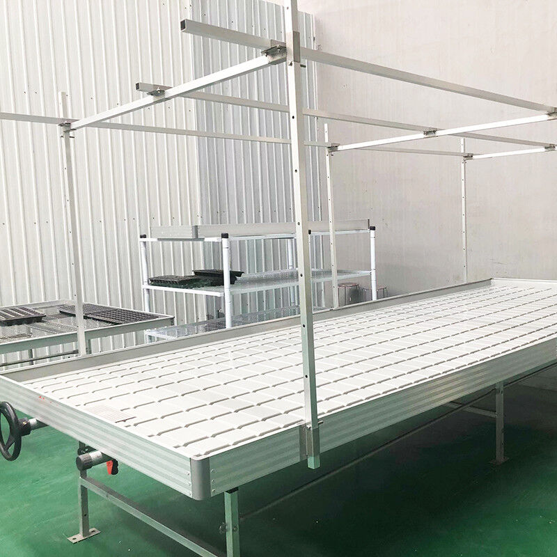 Ebb Flow Custom Double Layers Flood Grow Table Seedbed Rolling Bench Movable dan Cocok untuk Bunga