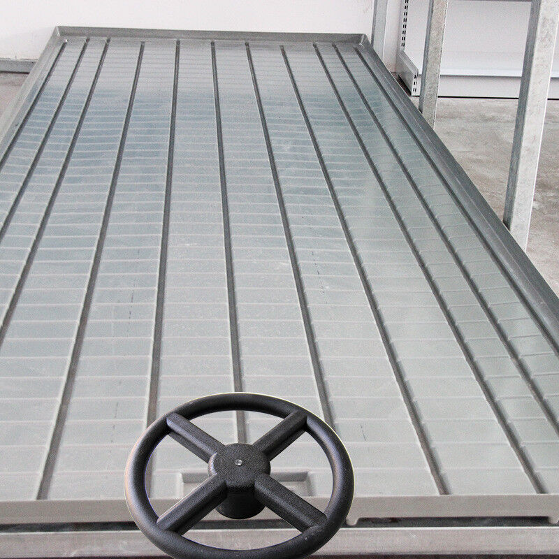 Custom Size Rolling Bench Seedbed untuk Tanaman Tomat Tumbuh Meja Ebb Aliran Pertanian Indoor
