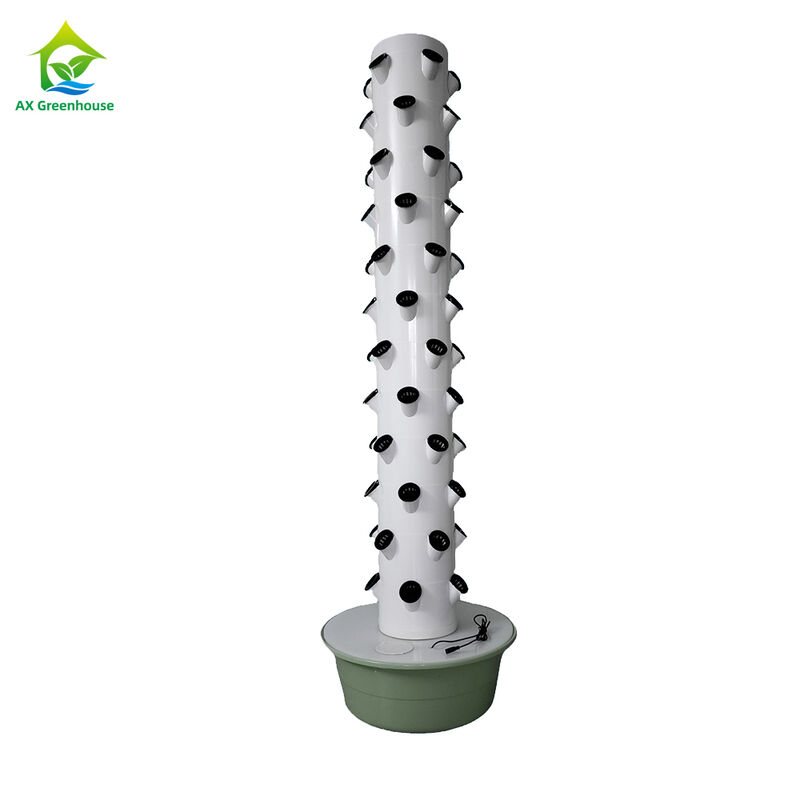Vertikal 5 lubang setiap lapisan Custom Multi-layer Petal Hydroponic Tower untuk Salad