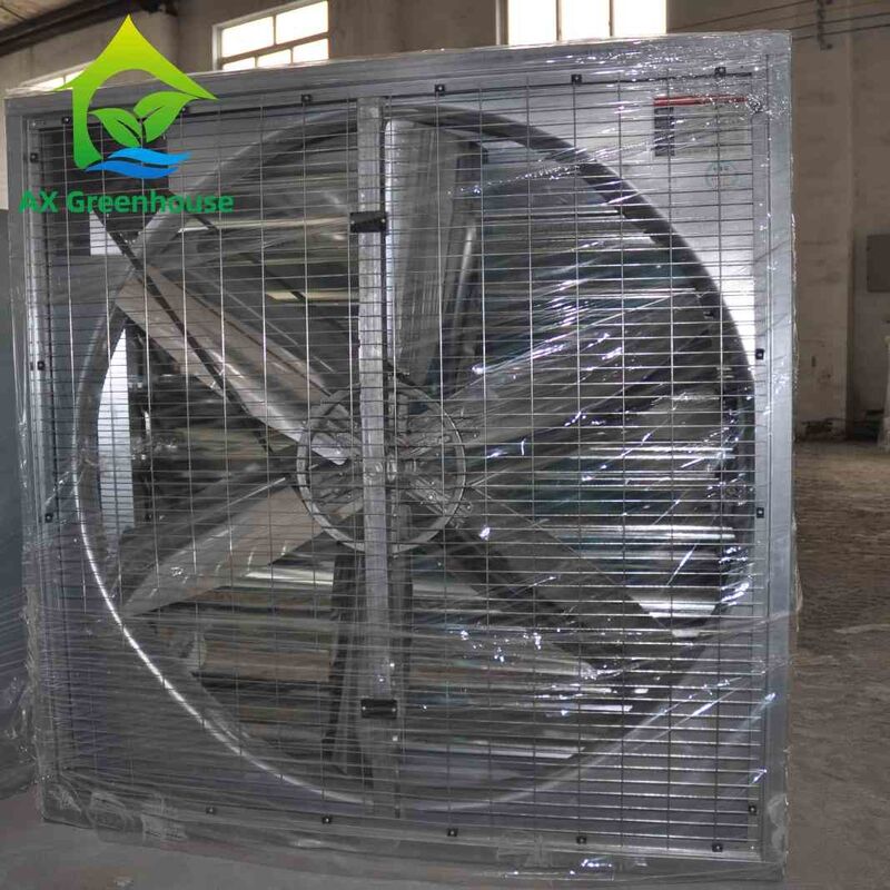 Aluminium kelas industri Kipas knalpot rumah kaca tahan korosi untuk pendinginan penguapan lembab